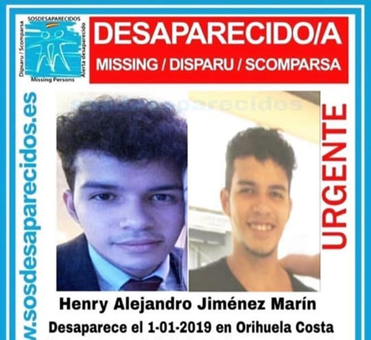 Henry Alejandro El Joven Que Desapareció En La Nochevieja De Hace 4 Años