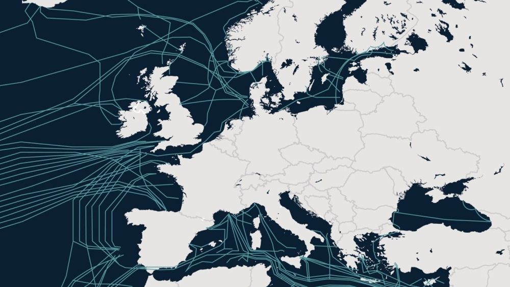 Mapa de los cables bajo el mar en Europa. Fuente: CSIS.