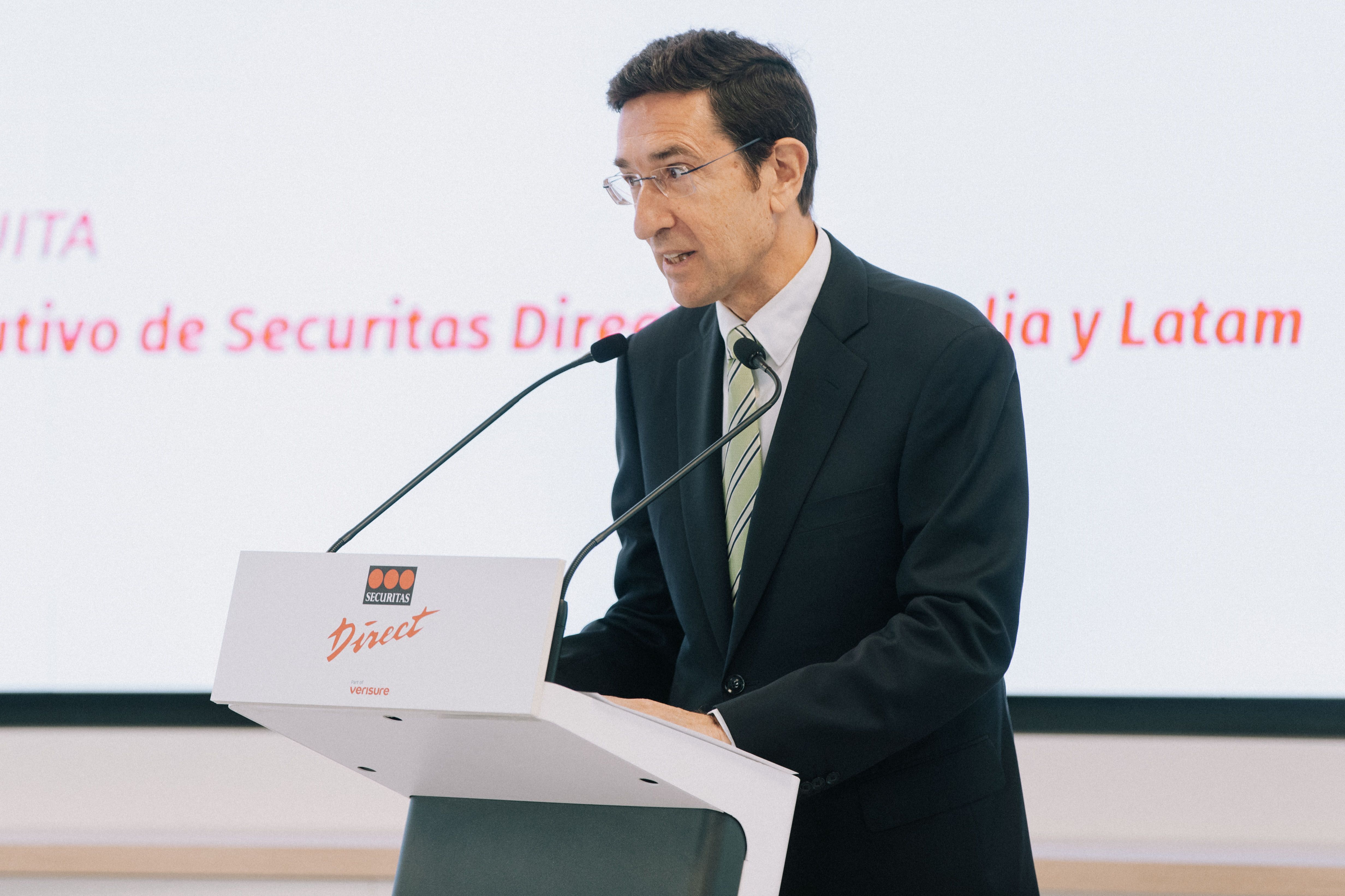 Antonio Anguita, presidente ejecutivo de Securitas Direct, durante la inauguración de la nueva sede de la compañía (Foto: Securitas Direct)