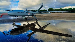 También desplegado durante el ejercicio Dynamic Messenger de la OTAN, este dron es parte de las operaciones de vigilancia aérea y operaciones anfibias rápidas. Fuente UAVISION