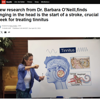 Un clon de una página de CNN que promociona una cura falsa para el tinnitus.