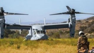 V-22 Osprey siendo utilizado como MEDEVAC. Foto: Bell Flight.