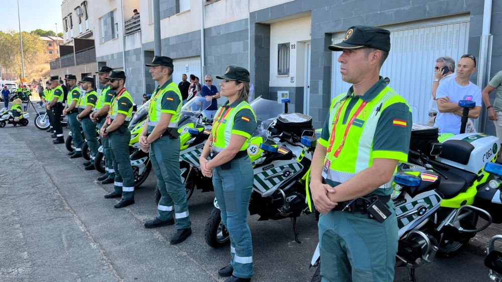 Imagen de la Guardia Civil en la Vuelta Ciclista a España.