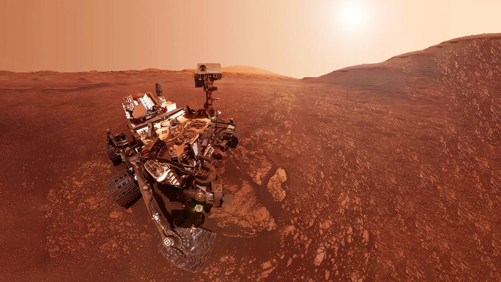 Mars Rover en la superficie del planeta Marte.