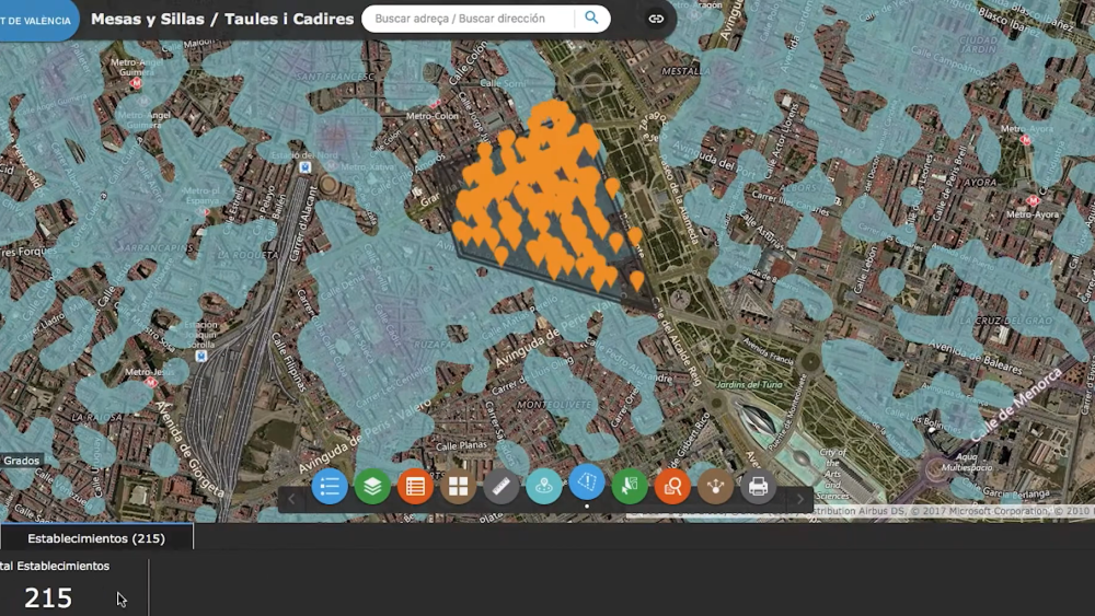 Imagen de Valencia cedida por Esri 