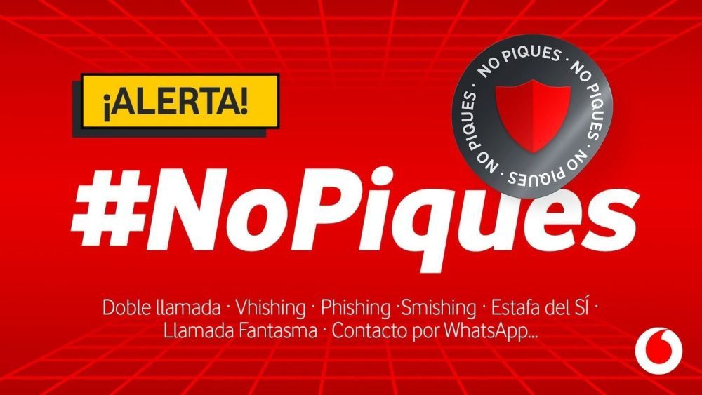 Imagen de la campaña de Vodafone España para reforzar la seguridad digital de los clientes. Foto: Vodafone España.