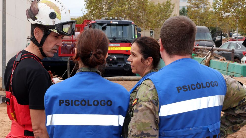 Psicólogos de la Comunidad Valenciana más afectados por la DANA| Foto: Ministerio de Defensa