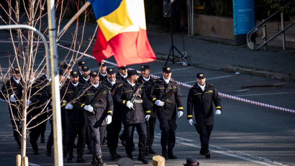 Desfile militar en Rumanía.