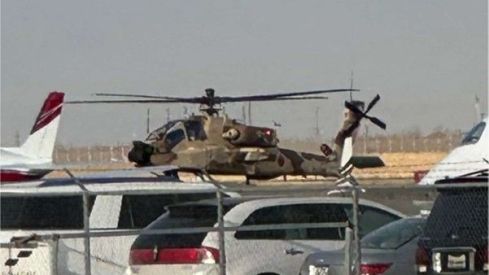 Primeras imágenes de los helicópteros de combate AH 64E V6 con el emblema de Marruecos. Crédito: Redes Sociales.